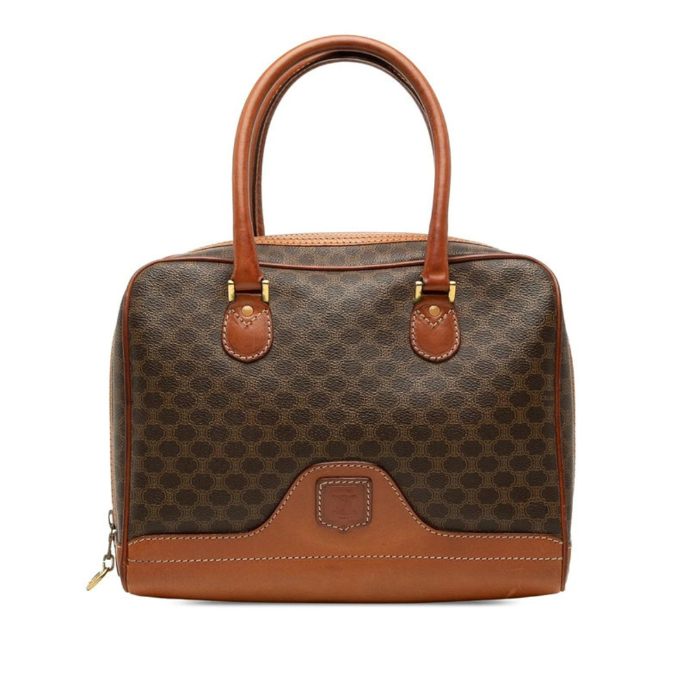 Celine Macadam handbag brown leather